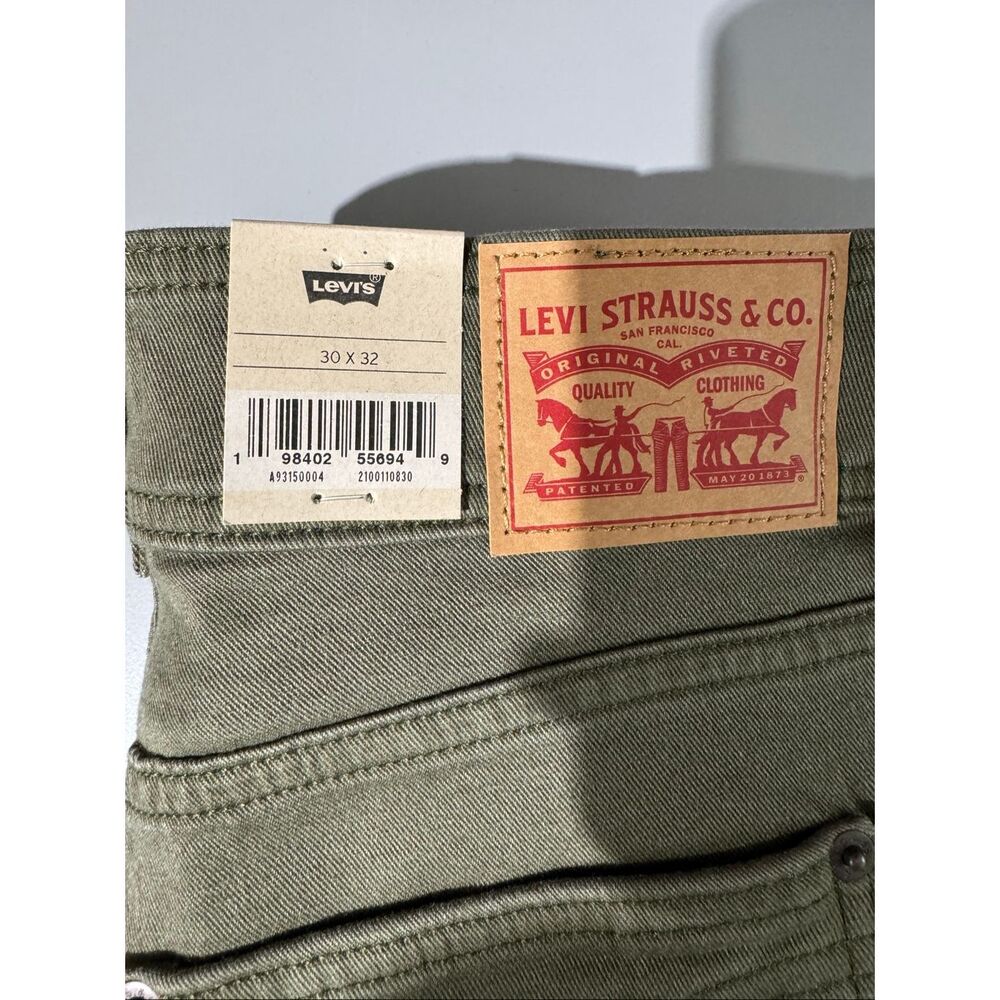 Levi's Retro 726 High Rise Flare Leg Jeans Ivy Green 30x32 - Picture 4 of 4